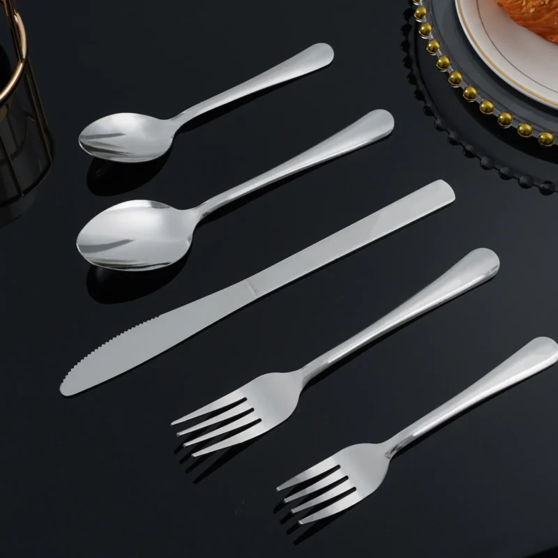 A2d5c9d3f87d748d78ddeb7405a294694M.webp HANSMART 60Pcs Stainless Steel Flatware Set Service for 12 Vertical Ribbed Handle Silverware Cutlery Set Dinner Fork Salad Fork Spoon Knife Kitchen Tableware Dishwasher Safe Home Wedding Gift