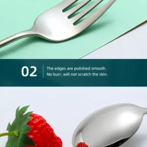 H0f8fba160b3d468b8d9f7758bd4c8048w.webp 304 Dinnerware Set Flatware Stainless Steel Portable Cutlery Sets Camping Travel Set Case Knife Fork Spoon Kitchen Accessories
