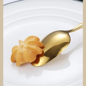 H32b25753fe3e49aa85cf654ffeefe1aba.webp 16pcs Gold Cutlery Set Forks Knives Spoons Dinnerware Dishwasher Safe Stainless Steel Western Tableware Silverware Wedding Gift