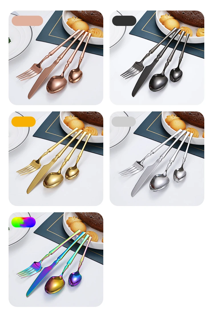 H5fd624184f9f47818fa39a17e60fdff1X.webp 16pcs Gold Cutlery Set Forks Knives Spoons Dinnerware Dishwasher Safe Stainless Steel Western Tableware Silverware Wedding Gift