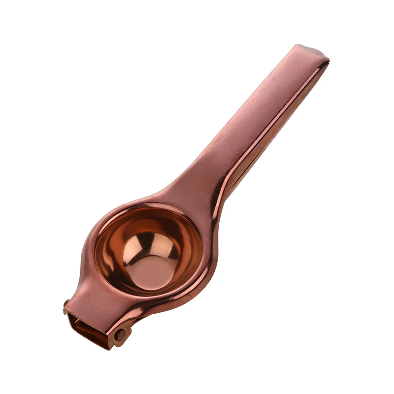 H620507dccd344a13b1896db9d5053721C.webp 1PC Stainless steel Lemon Squeezer Golden Manual Fruit Juicer Household Orange Clip Kitchen Utensils Reamers Fast Handle Press