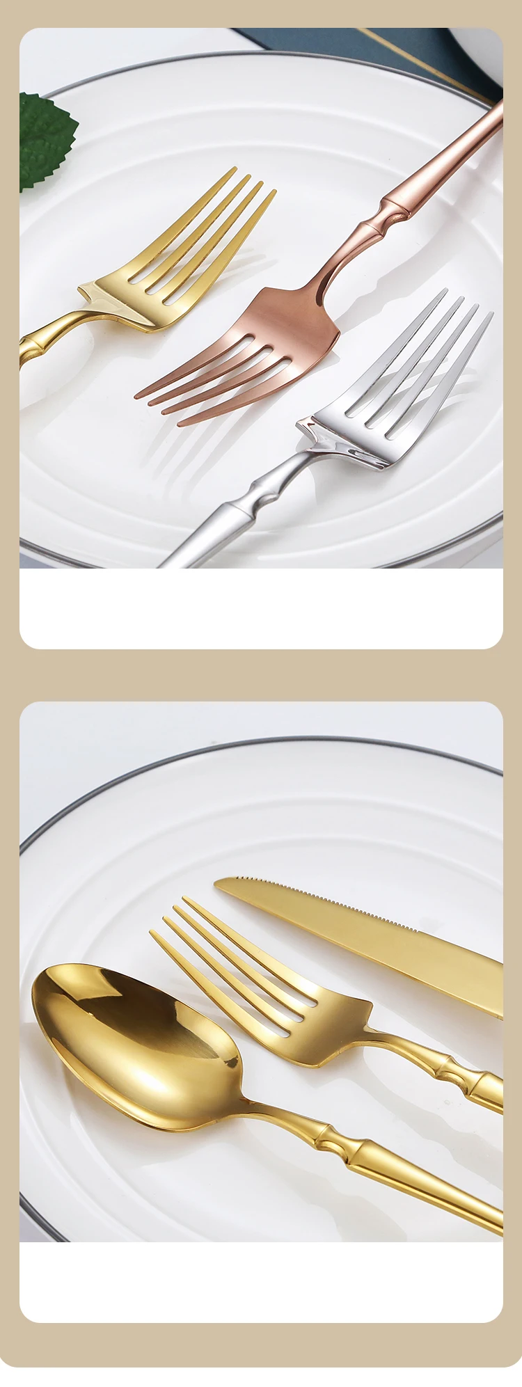 H63833dbce8724501aba86962cb620b58p.webp 16pcs Gold Cutlery Set Forks Knives Spoons Dinnerware Dishwasher Safe Stainless Steel Western Tableware Silverware Wedding Gift