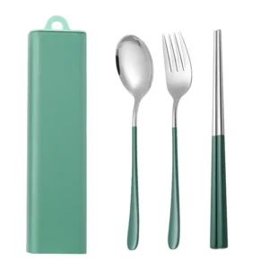 H6b12f39a2dc84014b34d885bc33be284J.webp 304 Dinnerware Set Flatware Stainless Steel Portable Cutlery Sets Camping Travel Set Case Knife Fork Spoon Kitchen Accessories