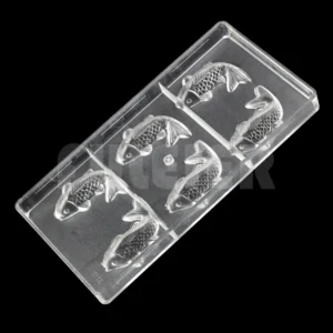 Bakeware Koi / Fish Shape Mold For Chocolate, Diy Baking Tool Candy Pastry Mold Cake Confectionery Polycarbonate Chocolate Mould
