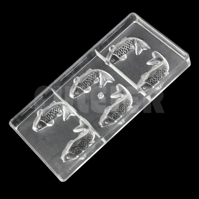 Bakeware Koi / Fish Shape Mold For Chocolate, Diy Baking Tool Candy Pastry Mold Cake Confectionery Polycarbonate Chocolate Mould