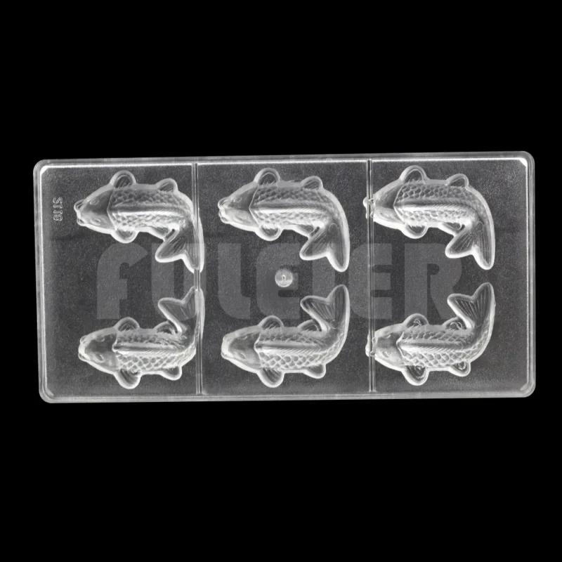 Bakeware Koi / Fish Shape Mold For Chocolate, Diy Baking Tool Candy Pastry Mold Cake Confectionery Polycarbonate Chocolate Mould