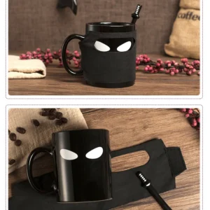 Hc2a5bf537ea94f16a4a70d04389024d1j.webp Ninja Mugs Water Cup Creative Funny Mugs with Lid Spoon Set Porcelain Kitchen Utensils Drinkware Mug Coffe Kawaii Cup