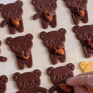 S00051c96bb0d4e4eb5fca4ecdf8c29a4k.webp Cartoon Hug Bear Cookie Cutters Biscuit Mold Stamp Kitchen Baking Pastry Bakeware Dessert Baking Supplies