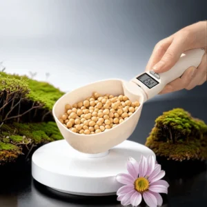 S00da70642e1c4e359b3a0a0a4f3cceb2l.webp Kitchen Digital Food Measuring Spoon Scale Pet Food Measuring Spoon Scale Suitable For Cat And Dog Food Measuring Flour Spoon 
