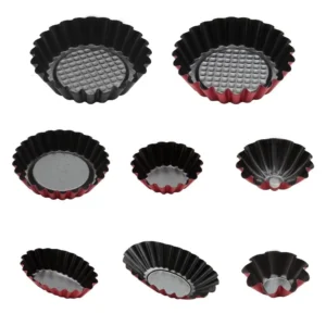 S02f8f936719346bf85c2cae3240d2458f.webp Bakeware Carbon Steel Egg Tart Molds Non-stick Mini Cake Mold Reusable Creative Tartlet Baking Mold Home