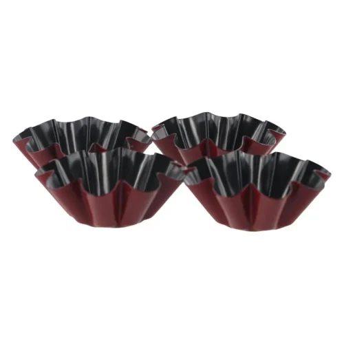 Bakeware Carbon Steel Egg Tart Molds Non-stick Mini Cake Mold Reusable Creative Tartlet Baking Mold Home