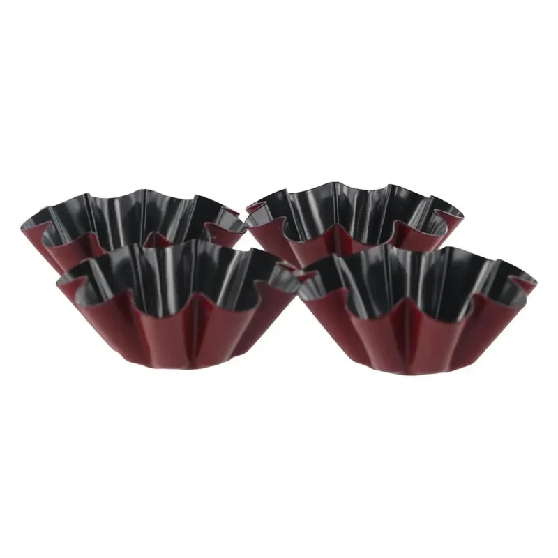 S05c3d2ead15d42c9ae350f58739eb866v.webp Bakeware Carbon Steel Egg Tart Molds Non-stick Mini Cake Mold Reusable Creative Tartlet Baking Mold Home