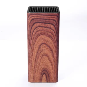 S05fef6f5a4bc4aae83a0d1ed4c5a1f90T.webp 1pc New PP Home Kitchen Knife Block Holder Rack Stands with Wood Grain Surface and Rubber Plastic Coating for Kitchen Storage