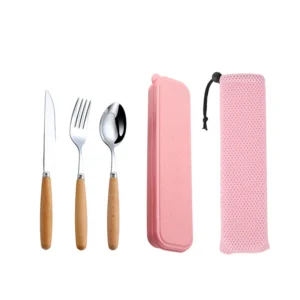 S06704d384aa64742b959c9c66d8d9cc2D.webp 304 Dinnerware Set Flatware Stainless Steel Portable Cutlery Sets Camping Travel Set Case Knife Fork Spoon Kitchen Accessories