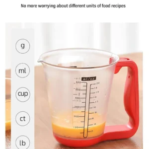 Kitchen Scales with LCD Display 1000g/1g Measuring Cup Kitchen Mixing Bowl Temperature Measurement Cups Kitchen Baking Tools