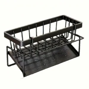 Effective Draining Kitchen Sponge Shelf, Soap Holder, Stainless Steel Material Is More Sturdy, Slope Design Is Free From Water Accumulation, Towel Independent Rack Effective Anti-Mold, Kitchen Storage