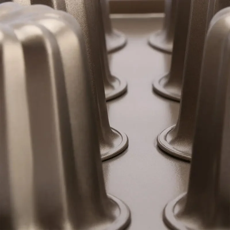Dessert Mousse Custard Bakeware Carbon Steel French Cannele Mould Baking Tool Cake Pan Canele Mold