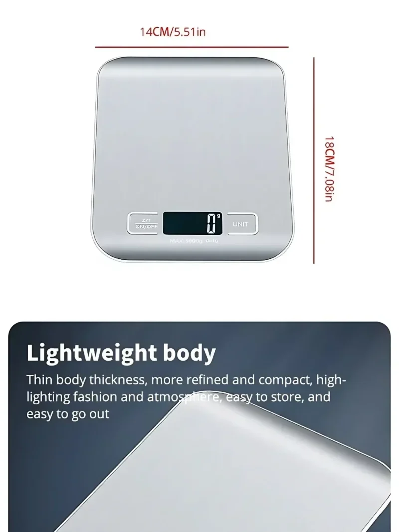 S0c8f4d44c7c945f499fa33350b36703eR.webp Kitchen Digital Scale Multi-function Portable Weighing Scale LCD Display USB Electronic Scales Baking Measuring Tools