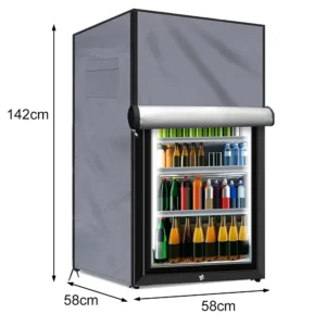 Outdoor Refrigerator Cover Waterproof Upright Freezers Cover Protection Dustproof Refrigerator Cover  Kitchen Storage