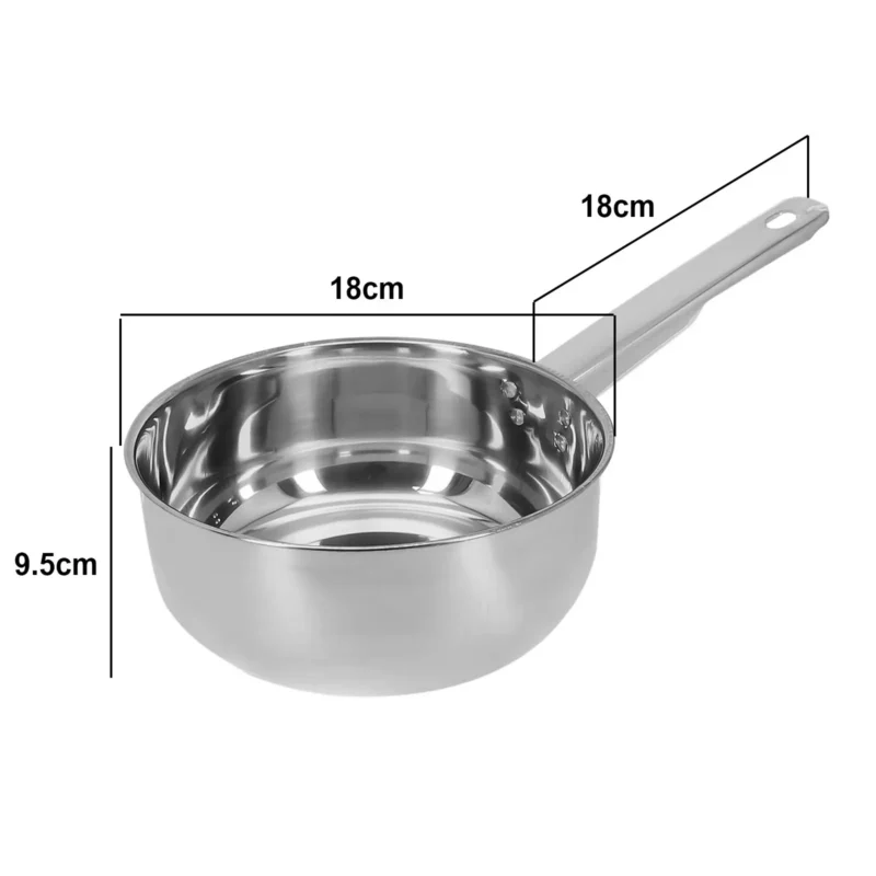 S10385aa3b7b2435ab97ee71cb9657a9e9.webp Stainless Steel Uncoated Nonstick Saucepan Household Milk Cooking Pot Frying Pan Induction Cooker Gas Stove Kitchen Utensils
