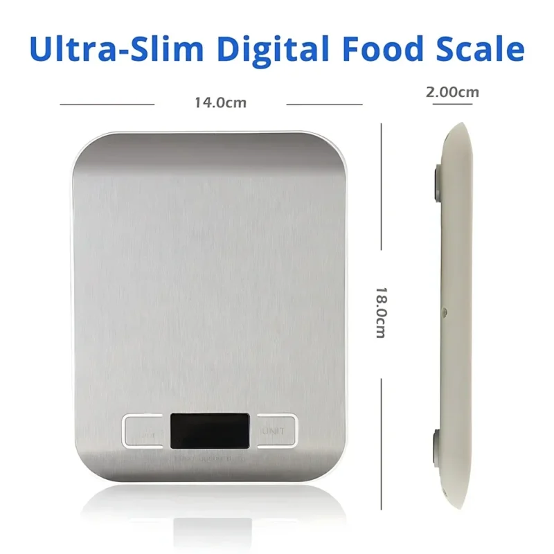 S17b723712e9d4a46a15dbd7e3c907e33m.webp Kitchen Digital Scale Multi-function Portable Weighing Scale LCD Display USB Electronic Scales Baking Measuring Tools