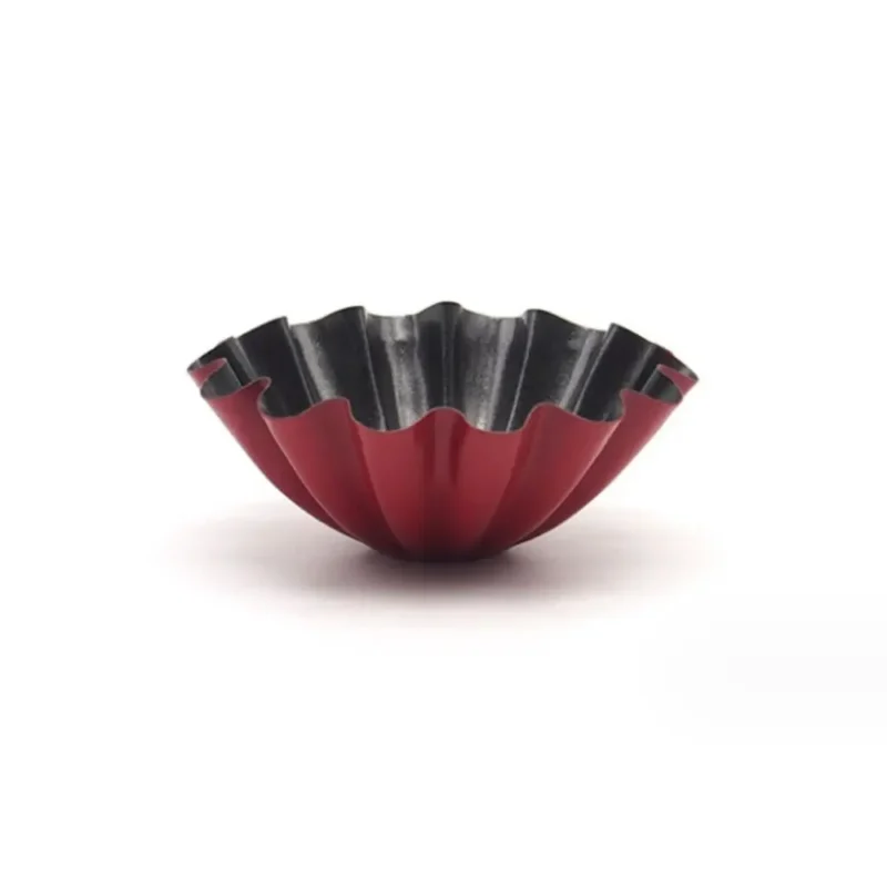 S189a365edae04a509b98bf53a698ee6da.webp Bakeware Carbon Steel Egg Tart Molds Non-stick Mini Cake Mold Reusable Creative Tartlet Baking Mold Home