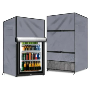 Outdoor Refrigerator Cover Waterproof Upright Freezers Cover Protection Dustproof Refrigerator Cover  Kitchen Storage
