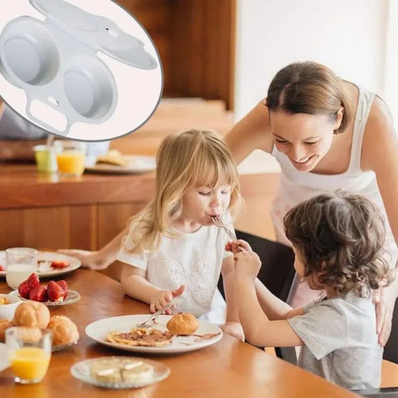 Food Grades Plastic Microwave Cooking Eggs Steamer Convenient Kitchen Cooking Mold Egg Poacher Kitchen Gadgets Fried Egg Tool