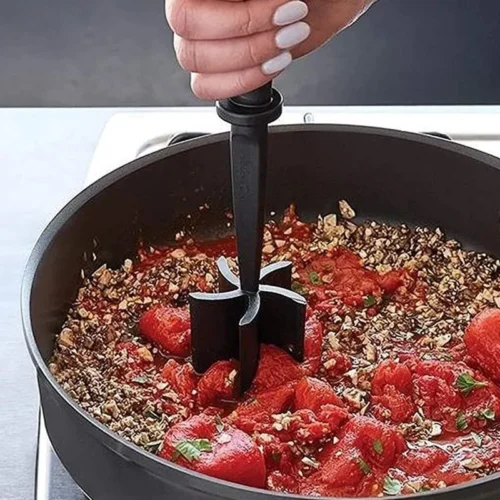 S1cd230d4005e4ae1bcf7ced76045f6531.webp Kitchen Manual Meat Chopper, 1 Piece Multifunctional Meat Masher, Handheld Food Chopper, Vegetable Salad Chopper, Kitchen Gadget