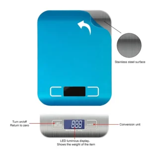 S1f44520690654d12bc1f14a6039d5343k.webp Kitchen Digital Scale Multi-function Portable Weighing Scale LCD Display USB Electronic Scales Baking Measuring Tools