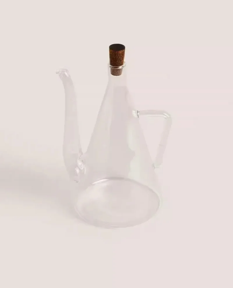 Glass Oil Dispenser Bottle for Kitchen Large Capacity Olive Oil Pourer Leak-proof Soy Spout Cooking Kitchen Storage Container