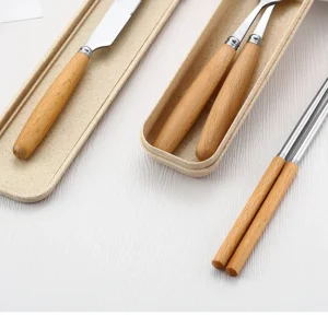 S2dacb35c2ab84cd39a55e7f63be0ed06J.webp 304 Dinnerware Set Flatware Stainless Steel Portable Cutlery Sets Camping Travel Set Case Knife Fork Spoon Kitchen Accessories