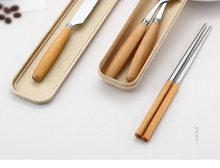 S2dacb35c2ab84cd39a55e7f63be0ed06J.webp 304 Dinnerware Set Flatware Stainless Steel Portable Cutlery Sets Camping Travel Set Case Knife Fork Spoon Kitchen Accessories