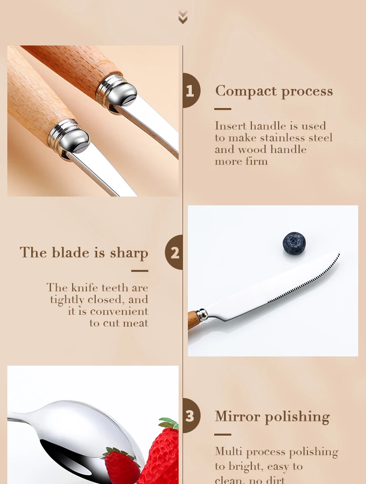 S2dc15ffa076e4ec99ae450f03ead86ecz.webp 304 Dinnerware Set Flatware Stainless Steel Portable Cutlery Sets Camping Travel Set Case Knife Fork Spoon Kitchen Accessories