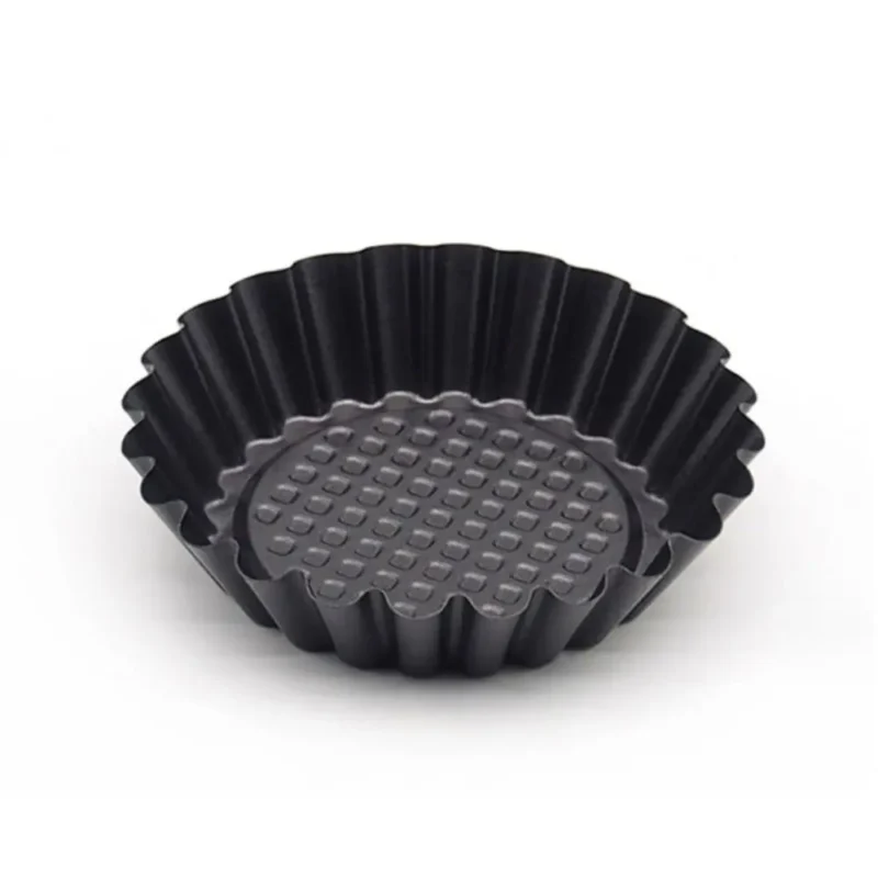 S35788045008640d69e6d7f27073d1d3dB.webp Bakeware Carbon Steel Egg Tart Molds Non-stick Mini Cake Mold Reusable Creative Tartlet Baking Mold Home