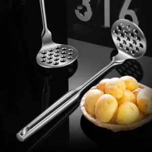 S36a0c8a9989344b79d71dfb53a8553cf2.webp 1PC Potato Press Household Baby Supplementary Food Press Spoon Press Mashed Potatoes Kitchen Cooking Tools Home Kitchen Utensils