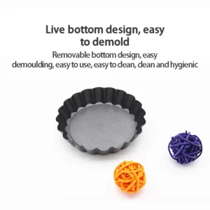Baking Cake Molds Alloy Round Non Stick Tart Quiche Pans Removable Bottom Pie Pizza Baked Mould Cup Bakeware Alloy Kitchen Tool