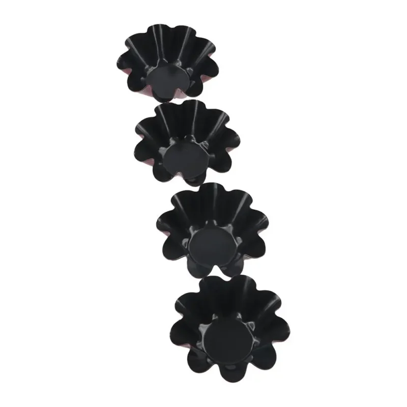 S452d93bd4cb4465fa0419f033f123b7ca.webp Bakeware Carbon Steel Egg Tart Molds Non-stick Mini Cake Mold Reusable Creative Tartlet Baking Mold Home