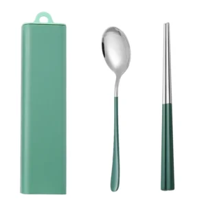 S488d405735294f98b62b84609b1881bdY.webp 304 Dinnerware Set Flatware Stainless Steel Portable Cutlery Sets Camping Travel Set Case Knife Fork Spoon Kitchen Accessories