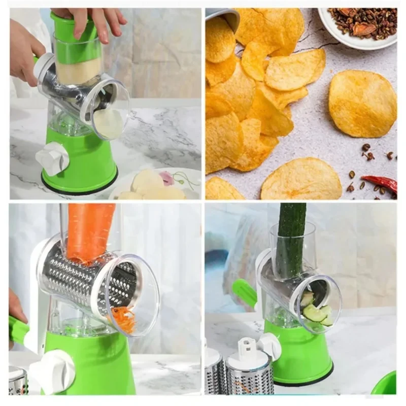 S49df6bdb72644eba829f85cdc8e0e237g.webp Fruit & Vegetable Tools Vegetable Chopper Kitchen Gadgets Shredders Food Cutter Multifunctional Rotary Manual Slicers Kitchen