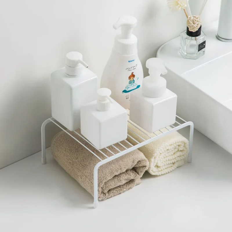 Iron Kitchen Storage Rack Closet Shelf Dish Drying Rack Spice Jars Holder Seasoning Bottles Shelves Spice Rack Kitchen Organizer