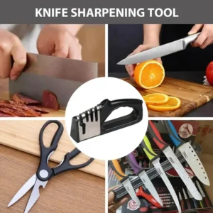 S5635912f9a854849a8f71bcf80fef9df2.webp Kitchen 4 Segment Knife Sharpener Multifunctional Portable Non-slip Base Knife Sharpener Household Kitchen Gadgets Accessories