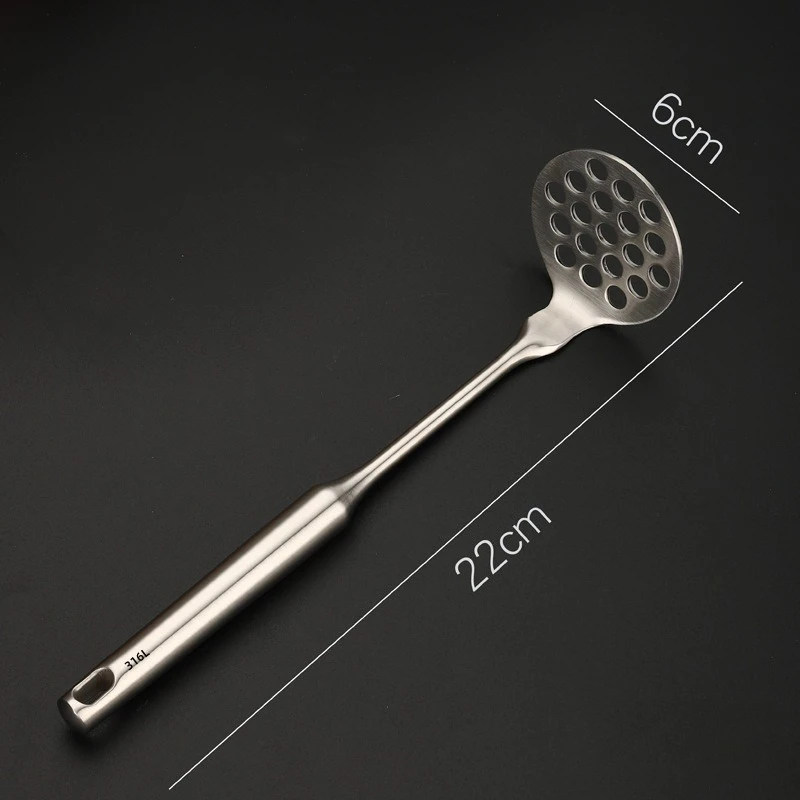 S569d01228e5a44a89390f1ae7abd4ca1k.webp 1PC Potato Press Household Baby Supplementary Food Press Spoon Press Mashed Potatoes Kitchen Cooking Tools Home Kitchen Utensils