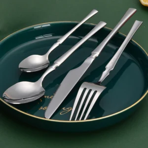 S5afc399827b044808b8ced8fcde5bd1aZ.webp 16pcs Gold Cutlery Set Forks Knives Spoons Dinnerware Dishwasher Safe Stainless Steel Western Tableware Silverware Wedding Gift