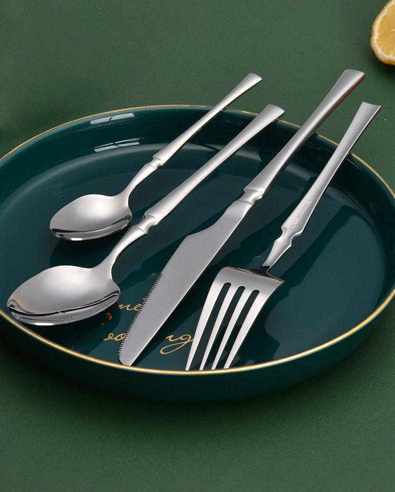 S5afc399827b044808b8ced8fcde5bd1aZ.webp 16pcs Gold Cutlery Set Forks Knives Spoons Dinnerware Dishwasher Safe Stainless Steel Western Tableware Silverware Wedding Gift