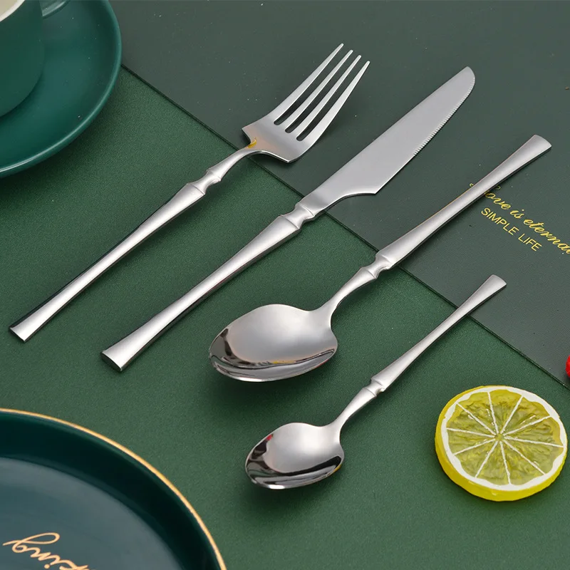 S5b52fa2be47d4198936ac633cfeabdefA.webp 16pcs Gold Cutlery Set Forks Knives Spoons Dinnerware Dishwasher Safe Stainless Steel Western Tableware Silverware Wedding Gift