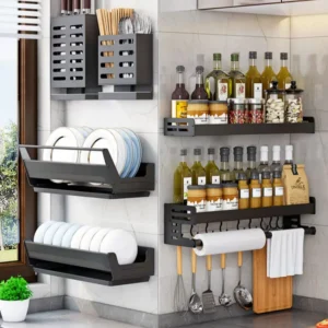 S5bdaeb67a74c4f2eaf709e566d7f35dfV.webp Bowl Plate Drying Shelf Portable Kitchen Organizer Wall Mounted Dish Drainer Rack Kitchen Storage Shelves Tableware Holder