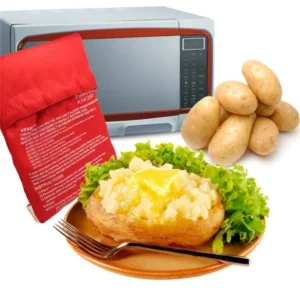 S5e0afd54d01245ab9f3c4d37e5fec66eC.webp Kitchen Supplies Microwave Potato Bag Baked Potato Bag Red Pouch Cooking in Just 4 Minutes Cooker Bag Potato Bags Kitchen Tools