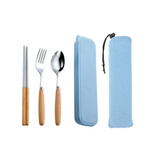 S5fcc8c8566fc453e9c634dfb9ee7ff35i.webp 304 Dinnerware Set Flatware Stainless Steel Portable Cutlery Sets Camping Travel Set Case Knife Fork Spoon Kitchen Accessories