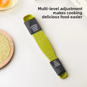 Kitchen Household Adjustable Measuring Spoon with Scale, Gram-controlled Salt and Milk Powder Measuring Spoon